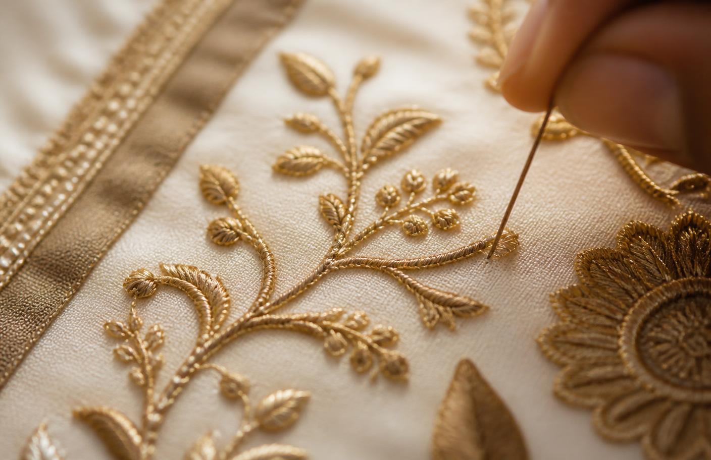 Hand embroidery detail